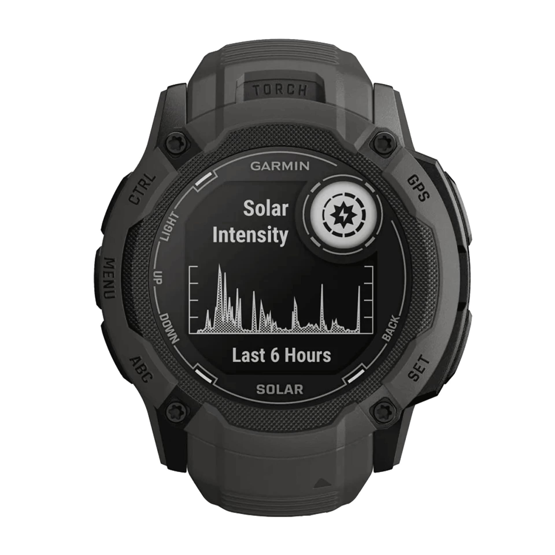 Garmin Montre Garmin Instinct 2X Solar Graphite bracelet silicone noir 50 mm