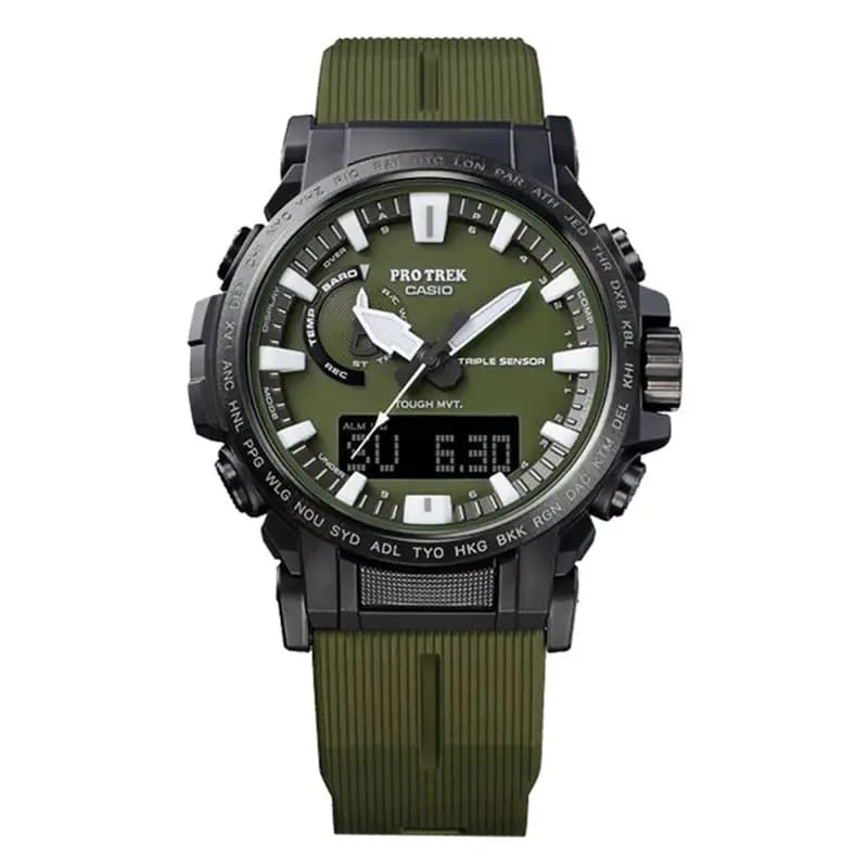 Casio Pro Trek PRW-61Y-3ER — bracelet vert