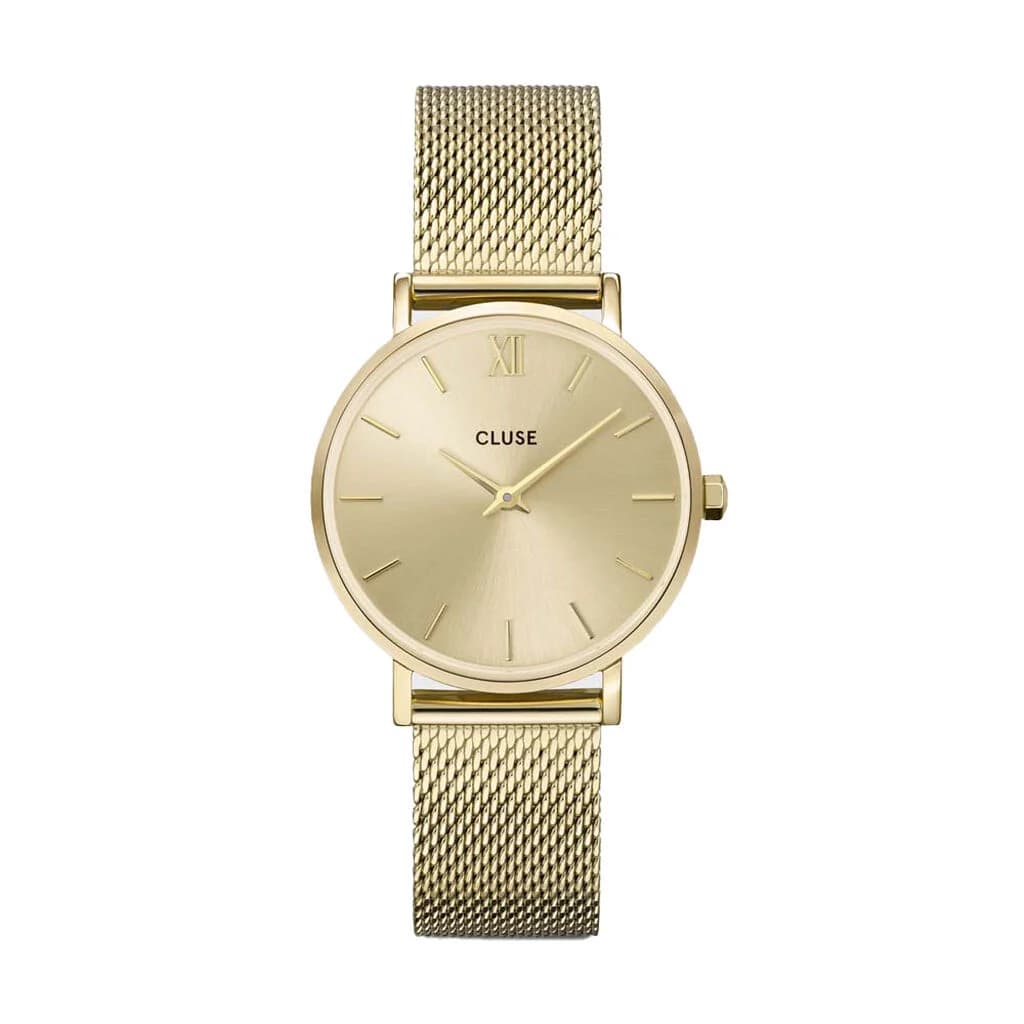 Cluse Minuit Watch Mesh — acier doré