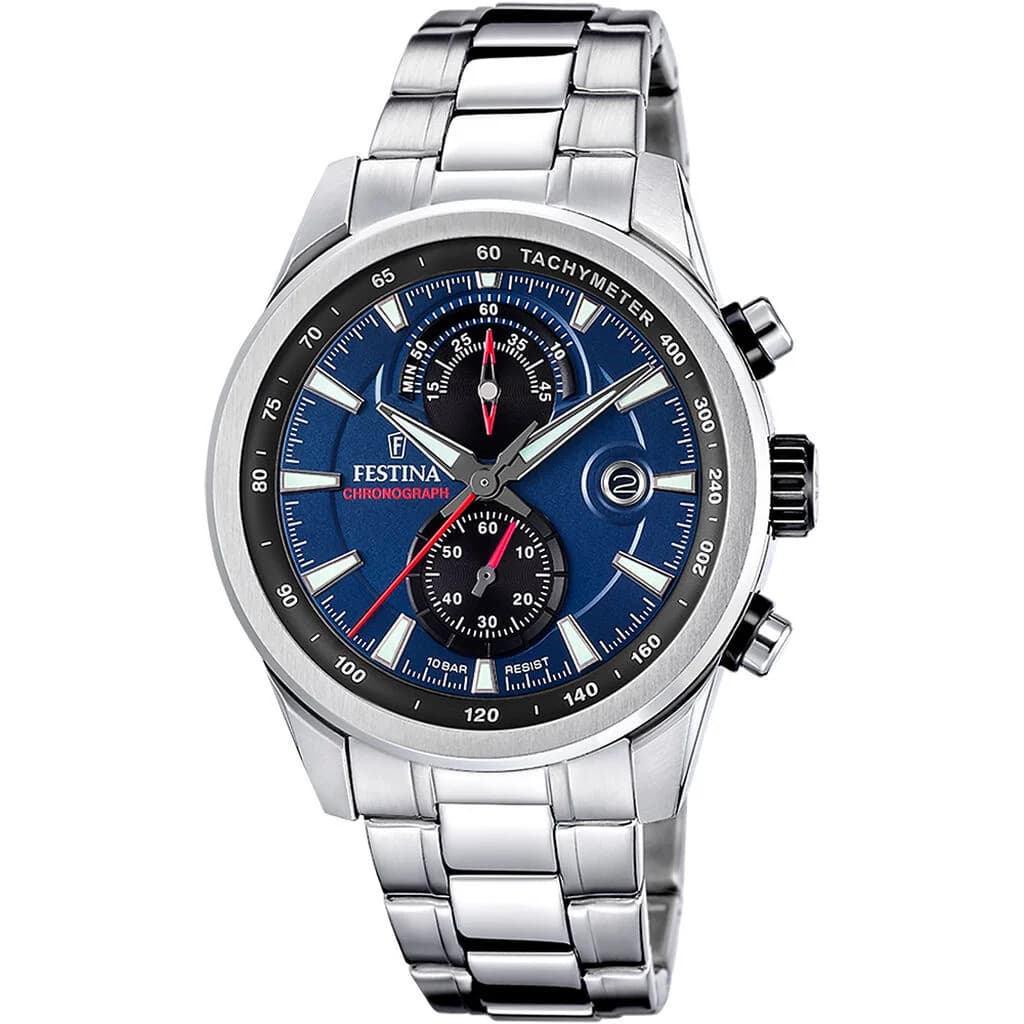 Festina Montre Festina Timeless Chronograph Bleu