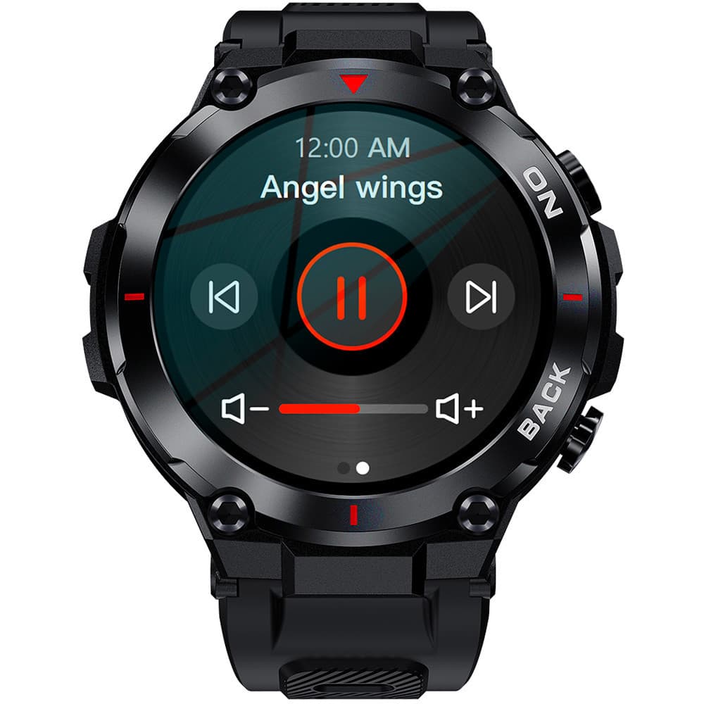 Smarty Montre Connectée Smarty Collection Pull Up en Silicone Noir