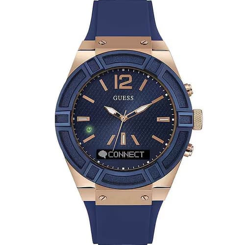 Guess Montre Homme GUESS en Silicone Bleu