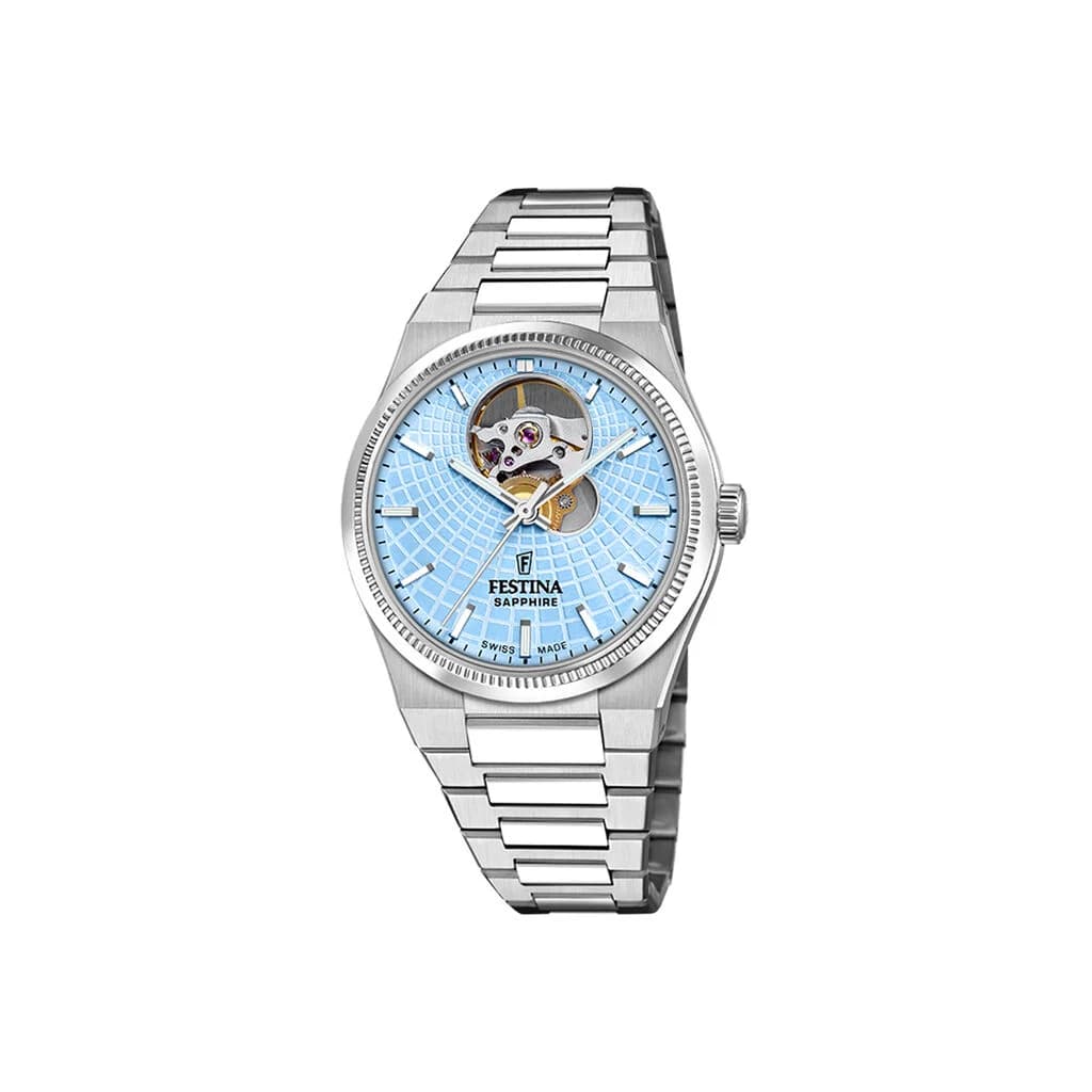 Festina Swiss Made Montre Festina Swiss Made Automatic 35 Bleu Sky