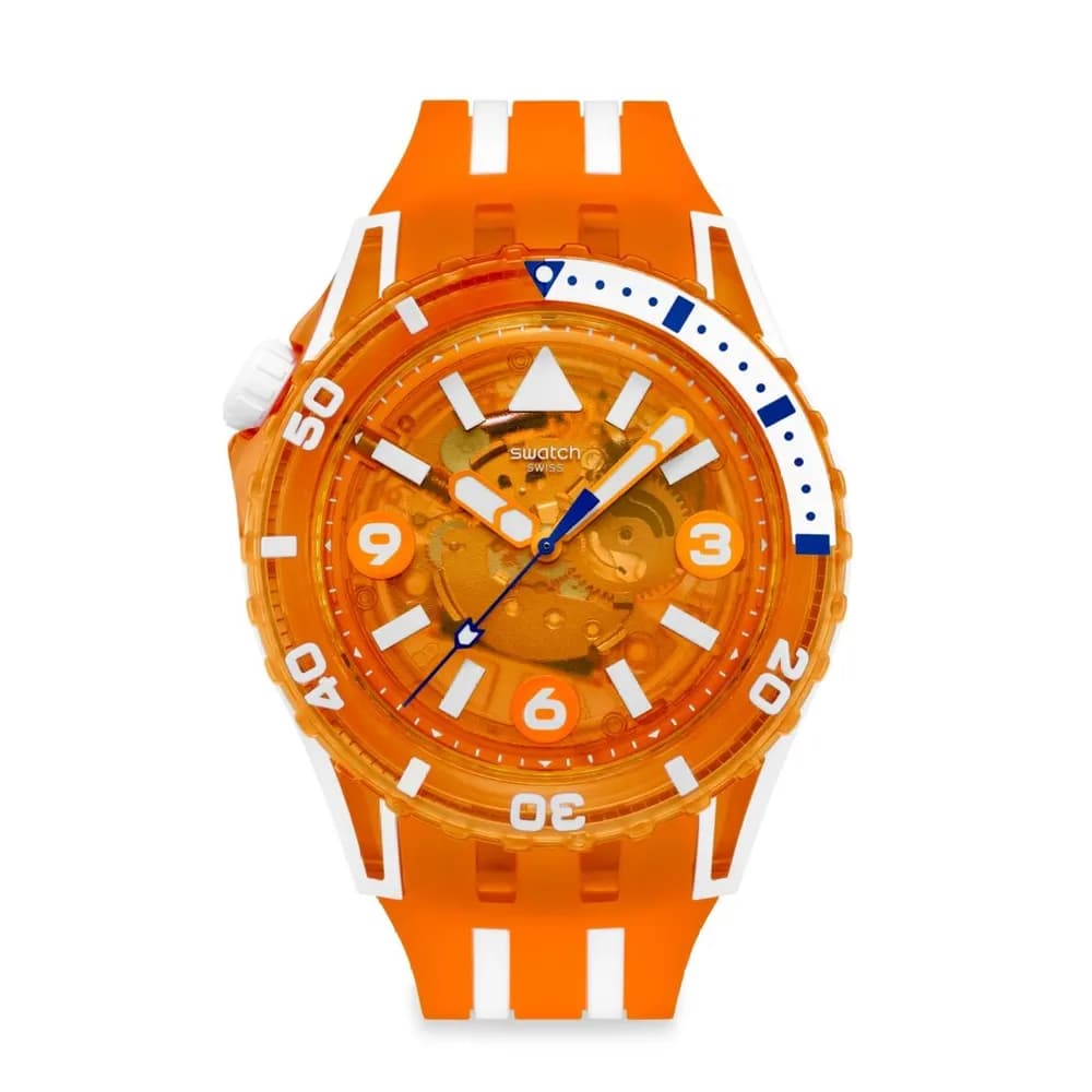 Swatch Scubaqua — cadran orange