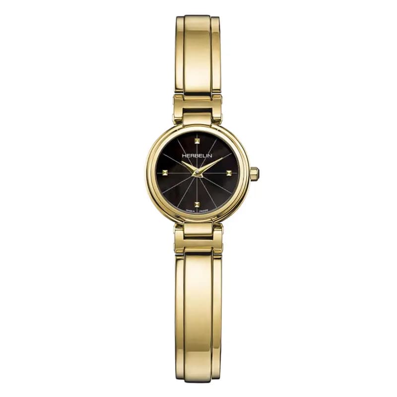 Michel Herbelin Montre Lady H Dame PVD 1N-BANGLE PVD 1N 17312BMP1N49
