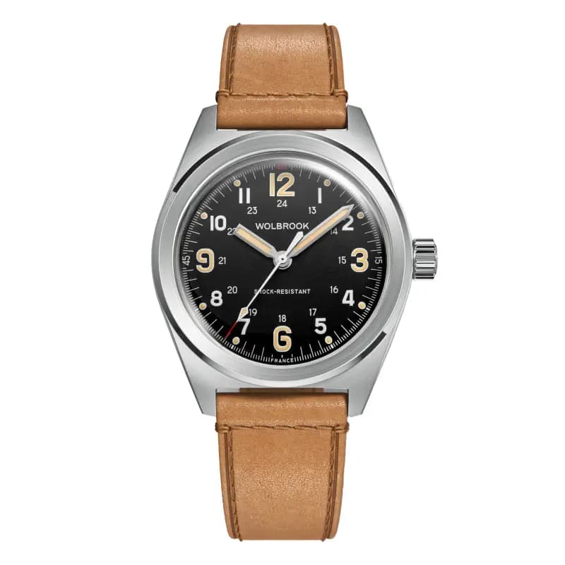 Wolbrook Montre Automatique Outrider - Black Vintage Sans Date 23-OA-013