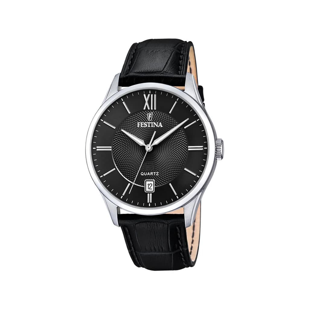 Festina Montre Analogique Homme Festina Cuir Noir F20426/3 - Cleor