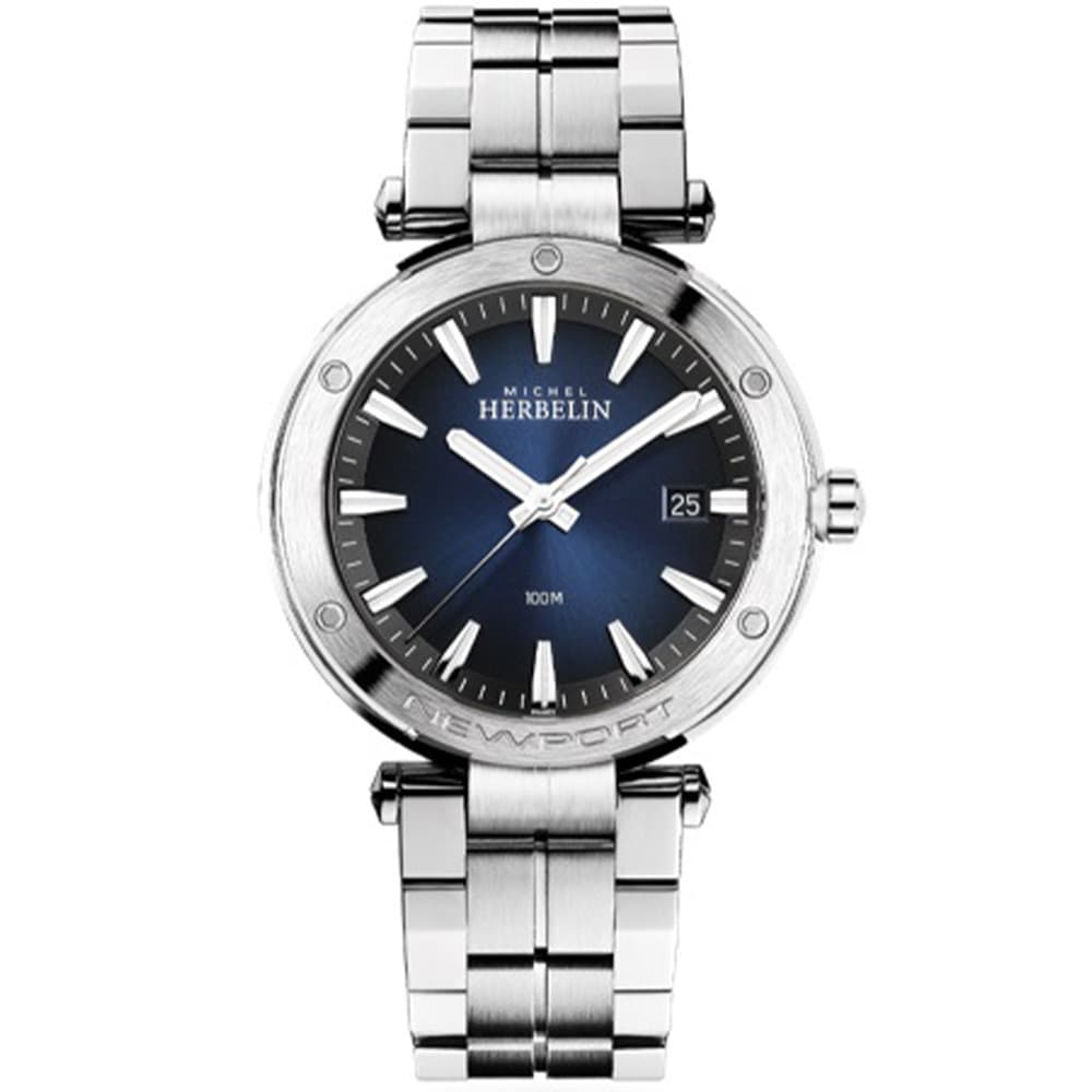 Michel Herbelin Montre Herbelin en Acier Argenté