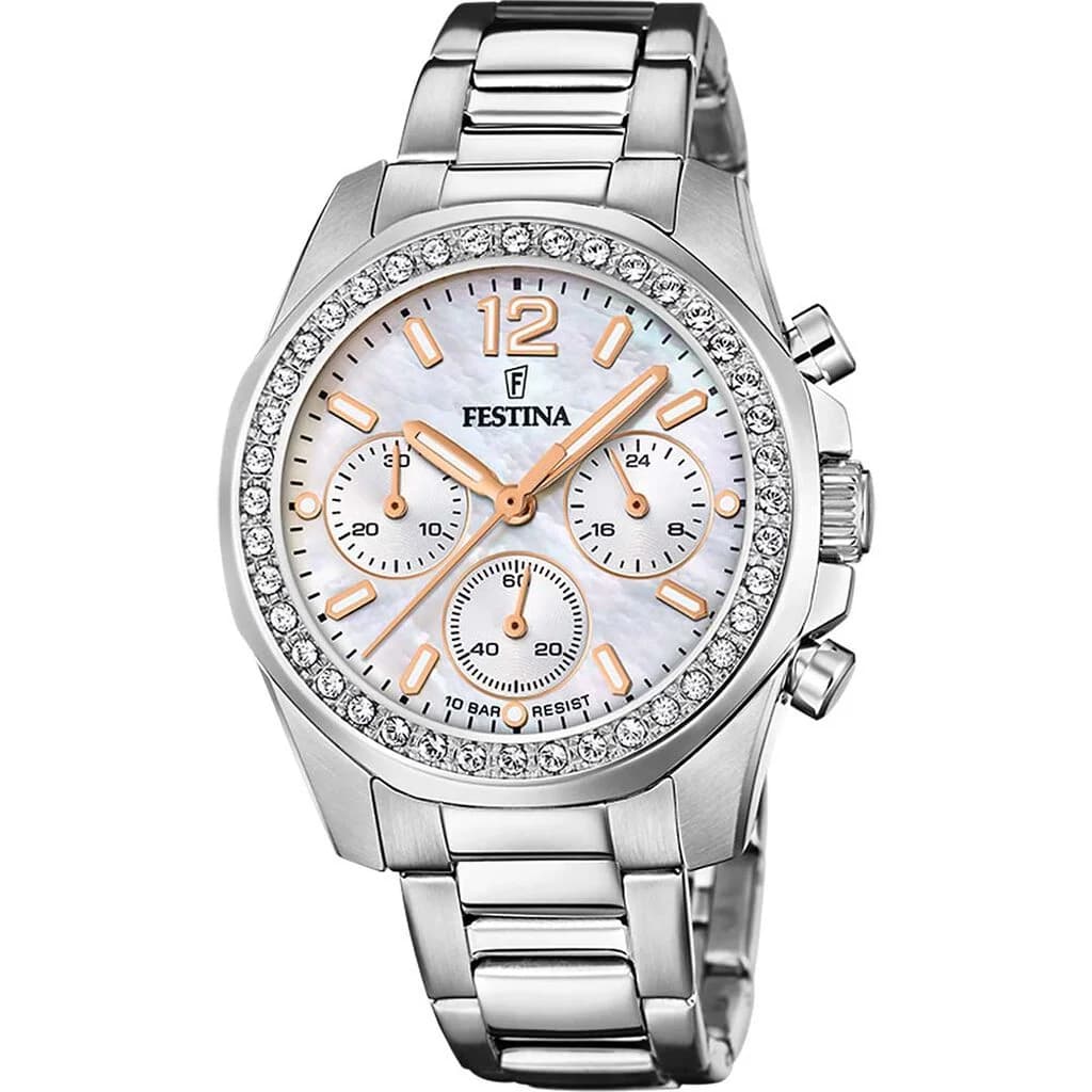 Festina Montre Femme Festina Boyfriend Collection en Acier Gris
