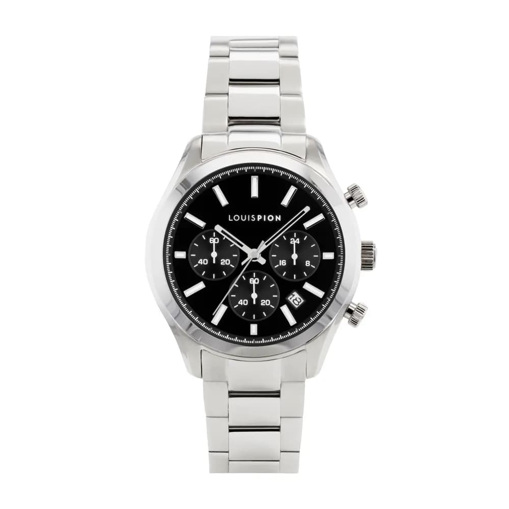 Louis Pion Montre quartz Homme Adrien Noir