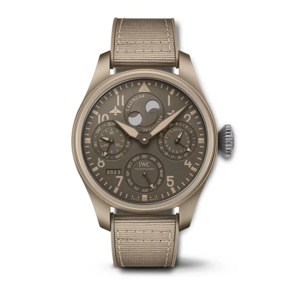 IWC Schaffhausen Grande Montre d'Aviateur Calendrier Perpétuel TOP GUN Édition « Mojave Desert »
