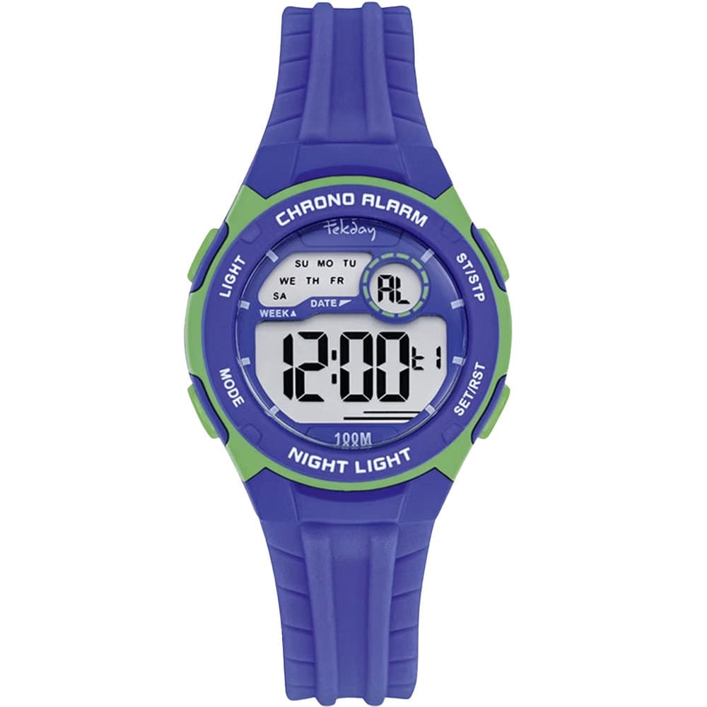 Tekday Montre Tekday en Silicone Bleu