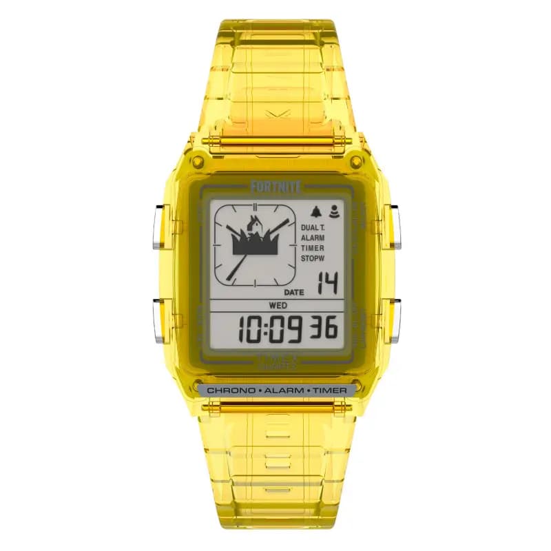 Timex Montre Q Timex LCA x Fortnite Yellow TW2W96600