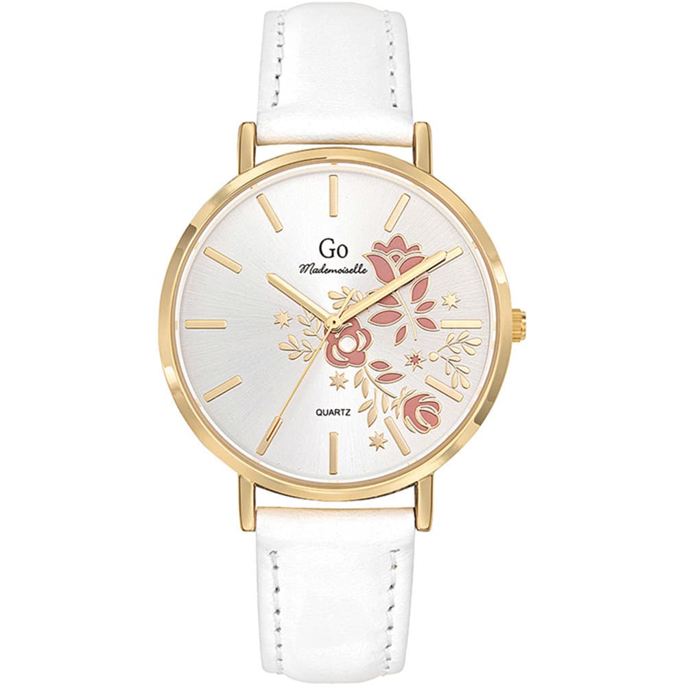GO Mademoiselle Montre GO Mademoiselle en Cuir Blanc
