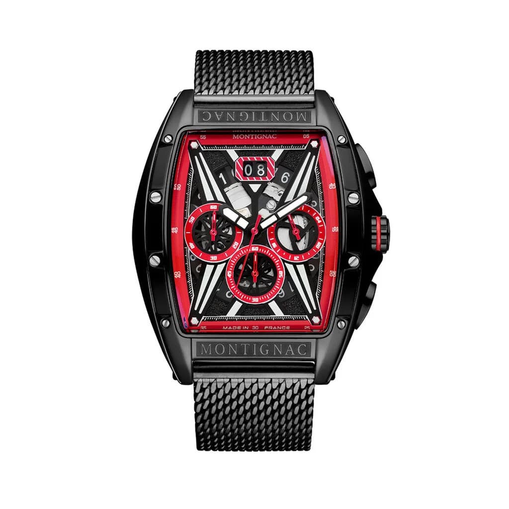 Montignac Montre Montignac Tonneau Noir
