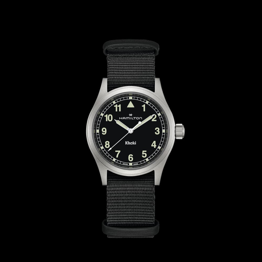 Hamilton Montre quartz Mixte Khaki field Noir