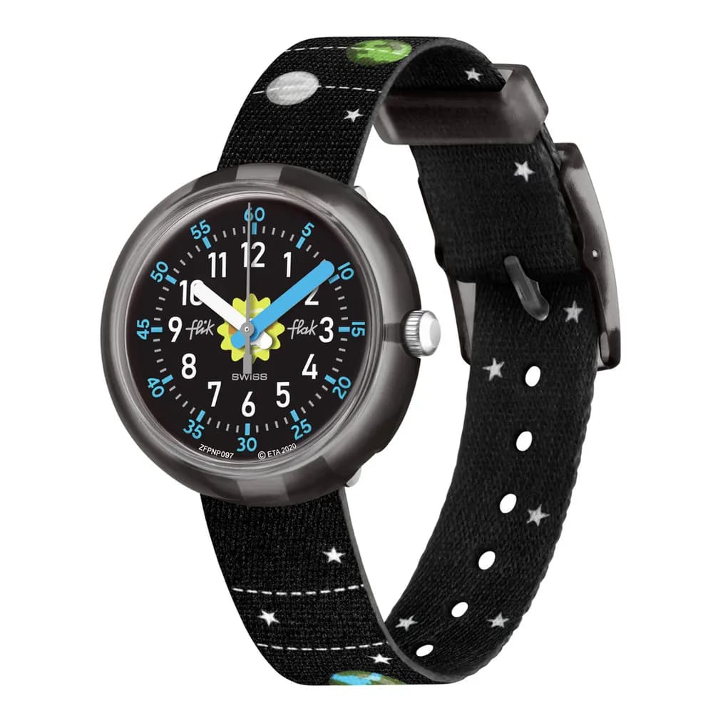 Flik Flak Montre Enfant Space trip Noir