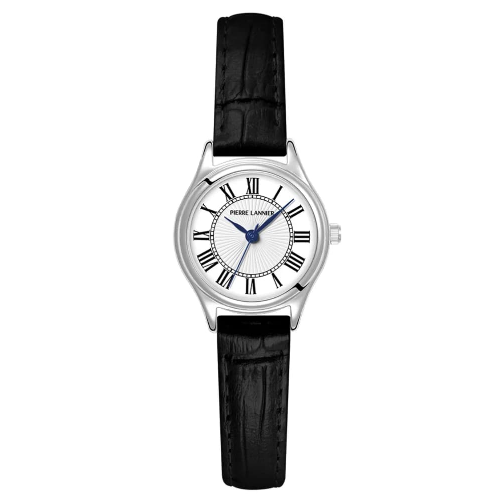 Pierre Lannier Montre quartz Femme Pya Blanc, Argenté