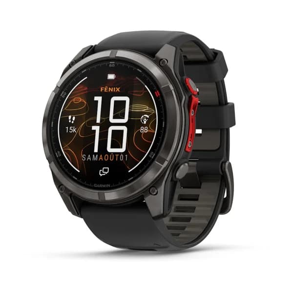 Garmin Montre Garmin Fenix 8 Pro 51mm MicroLED Sapphire Titane Bracelet Noir