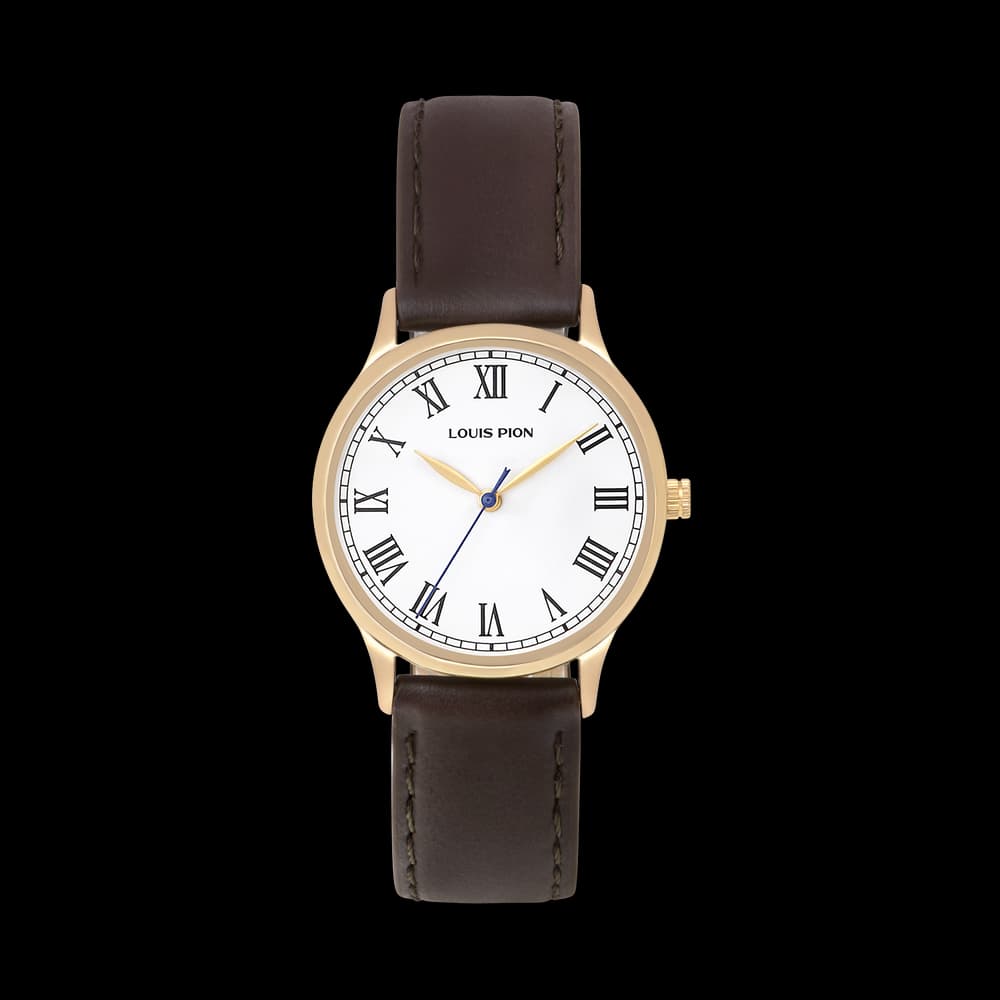 Louis Pion Montre quartz Homme Hector Blanc