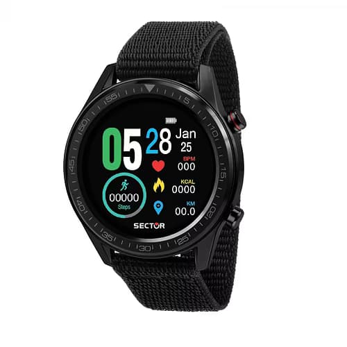 Sector Montre Connectée Mixte SECTOR en Silicone Noir