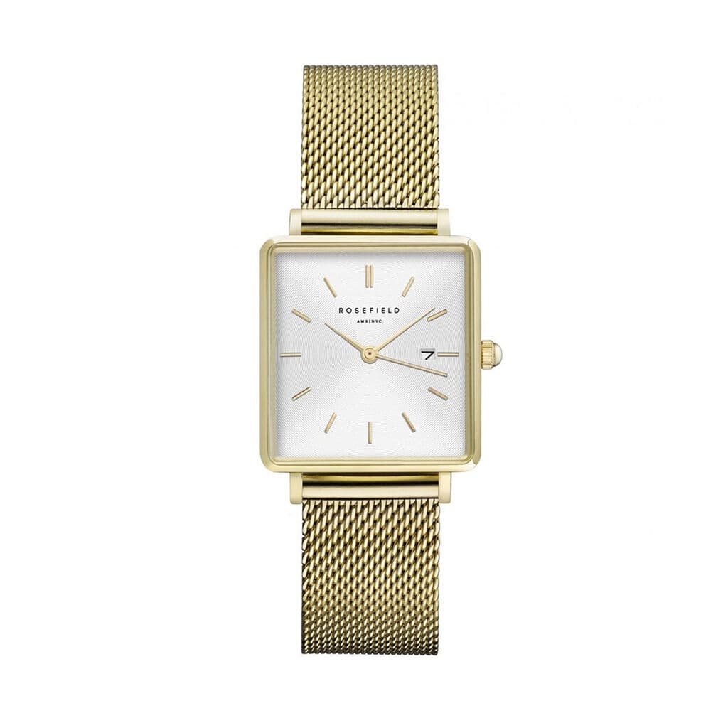 Rosefield Montre Rosefield the Boxy Blanc