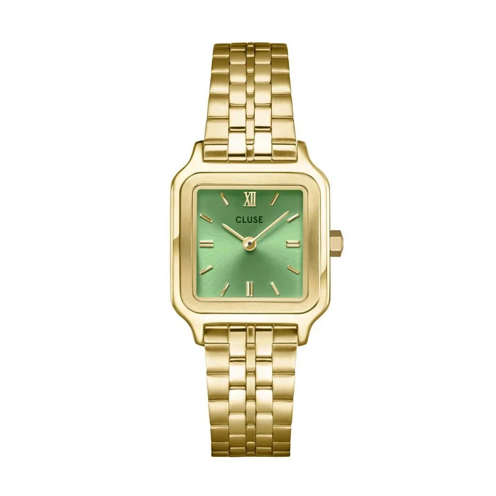 Cluse Gracieuse Petite Watch Steel, Light Green, Gold Colour