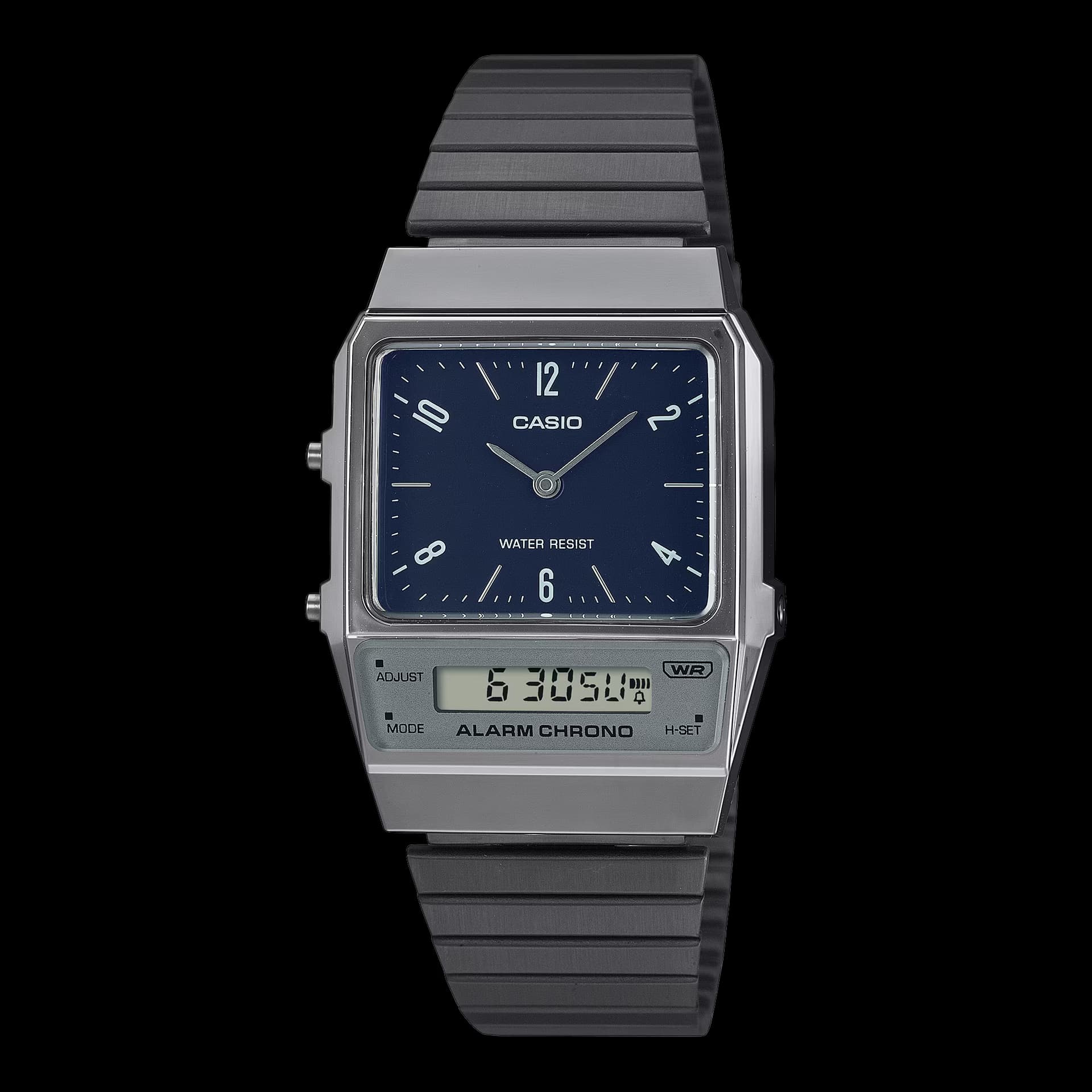 Casio AQ-800 Retro Modern Colors — cadran gris