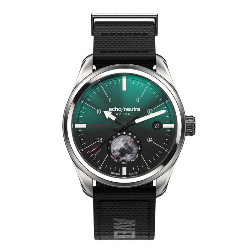 Echo/Neutra Montre Averau 39 Phases Lunaires “Big Moon” Vert Dégradé