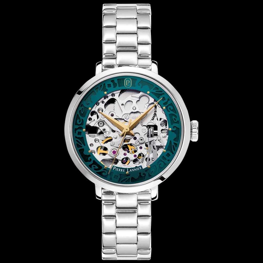Pierre Lannier Montre automatique Femme Automatic Argenté, Vert