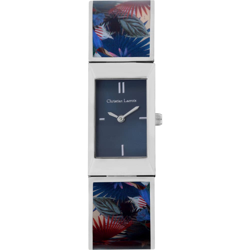 Christian Lacroix Montre Christian Lacroix Collection L'Oiseau Fleur en Acier Bleu