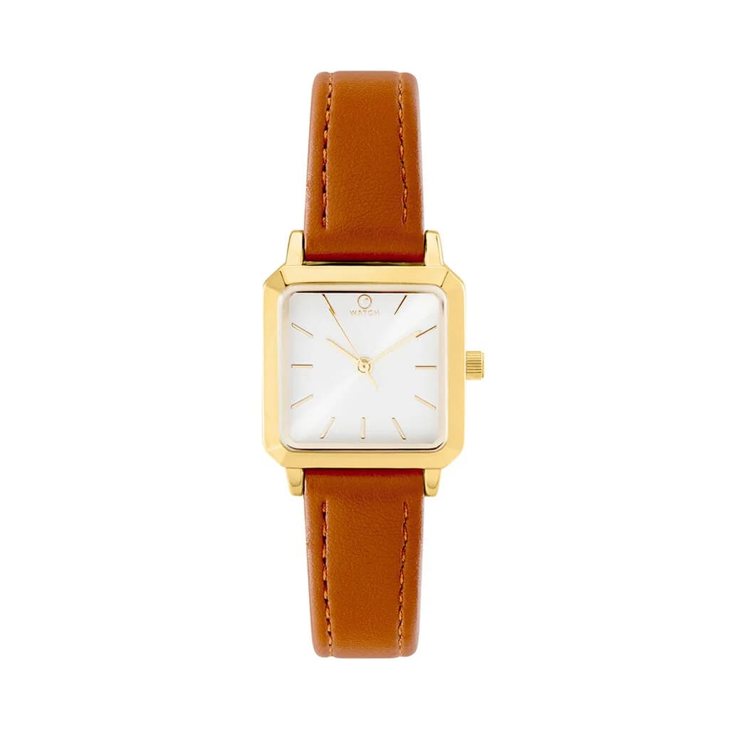 O WATCH Montre 0 O Watch Square Blanc