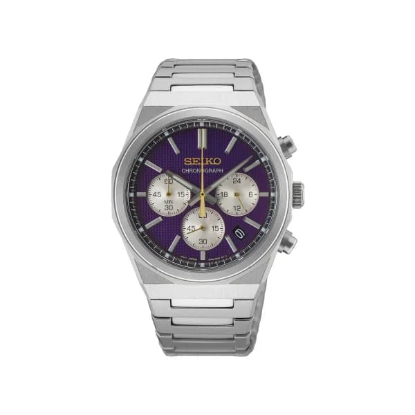 Seiko Montre Seiko Chronographe HGK003P1 40 mm Quartz Cadran Violet Édition Limitée