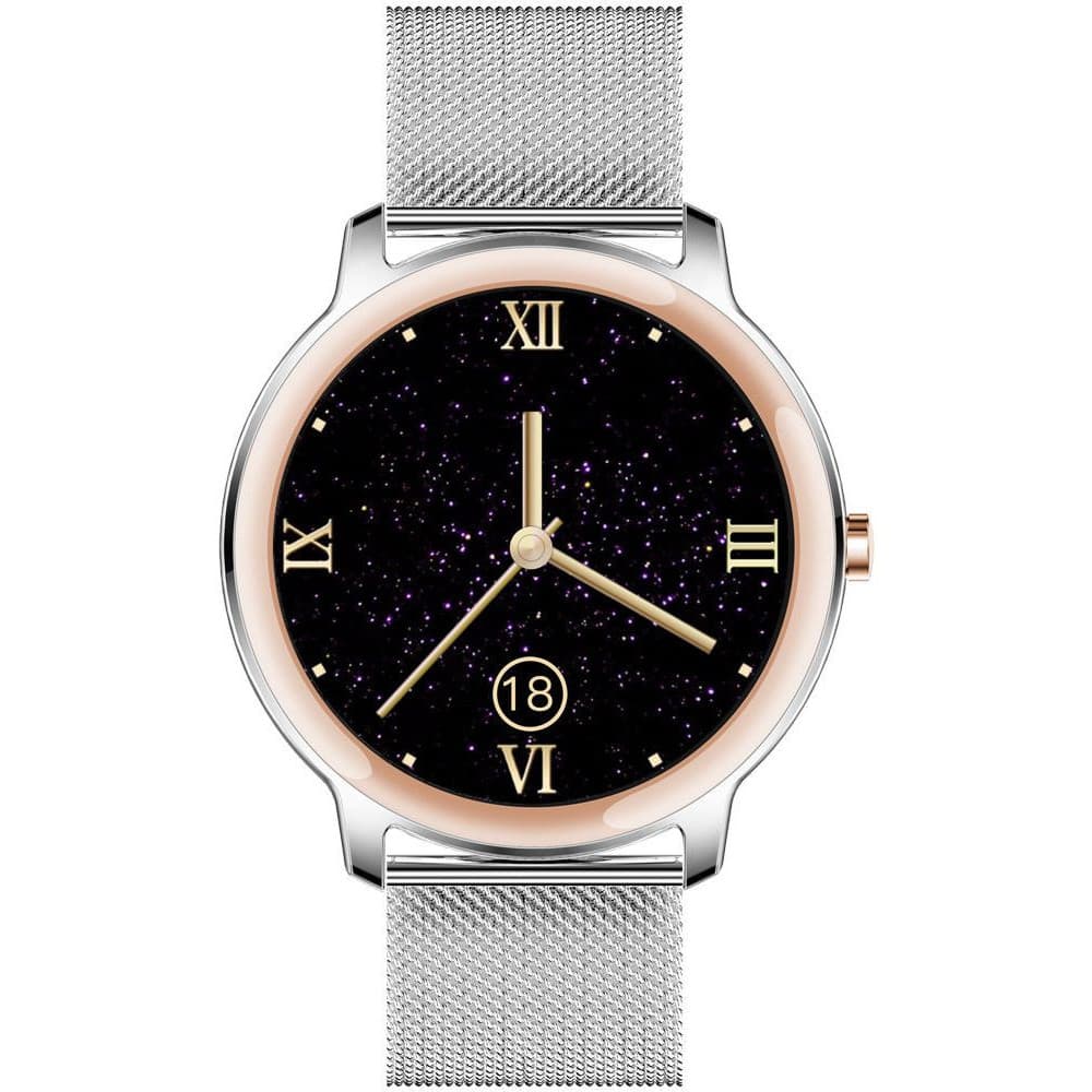 Smarty Montre Connectée Smarty Collection Elegance en Acier Argenté
