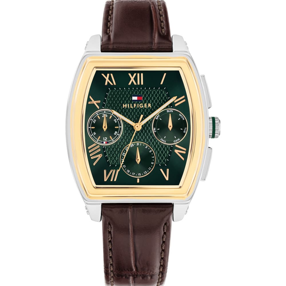 Tommy Hilfiger Montre Tommy Hilfiger Collection TH-Oxford en Cuir Marron