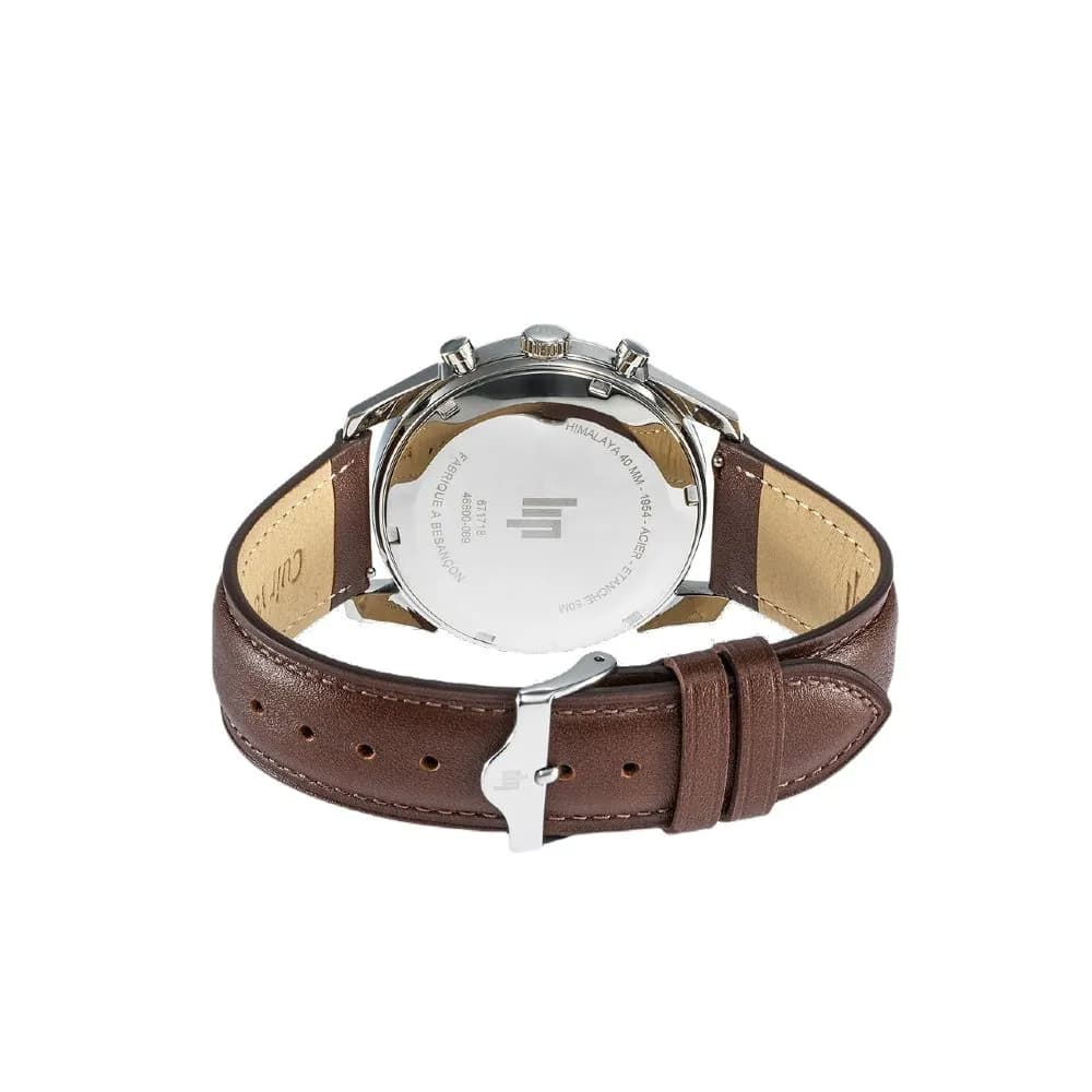 Lip Montre Lip Himalaya Chronographe - Homme - cadran Vert foncé- 40 mm - Acier 316 L poli et brossé - 671718