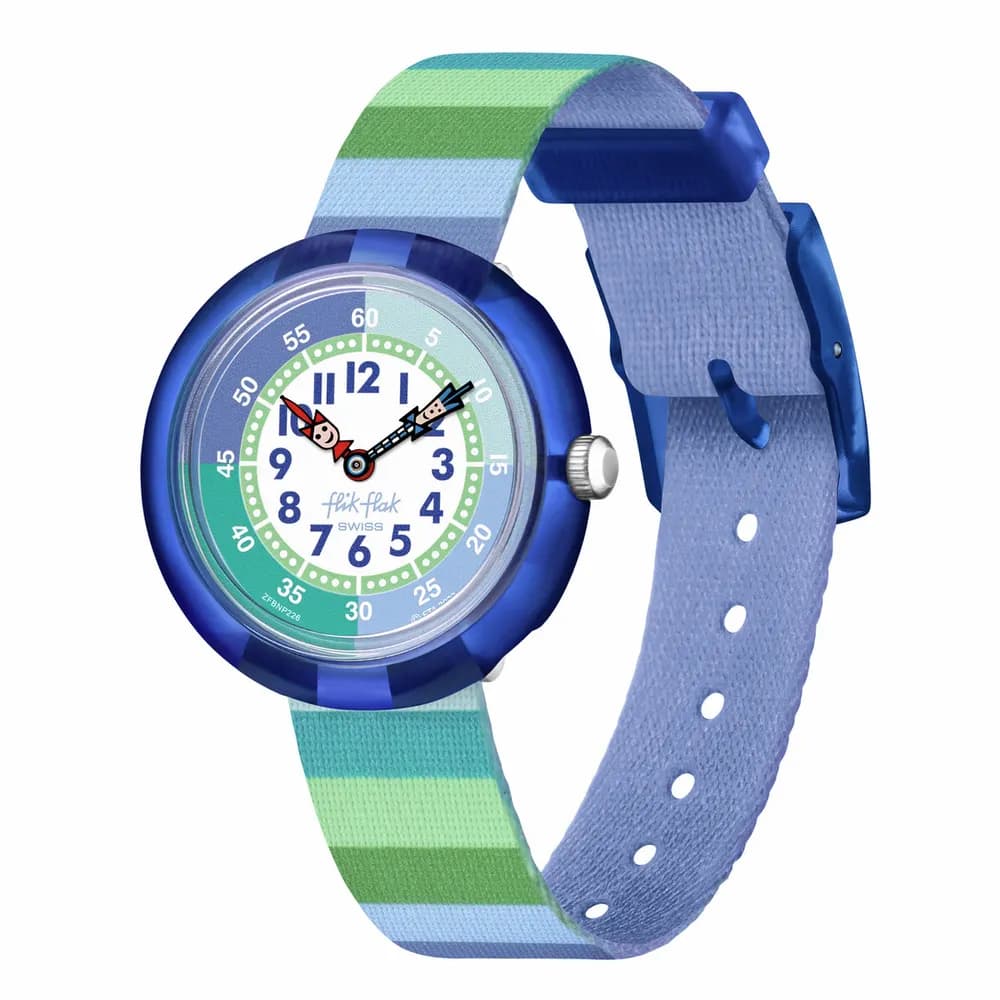 Flik Flak Montre quartz Garçon Organized chaos Blanc