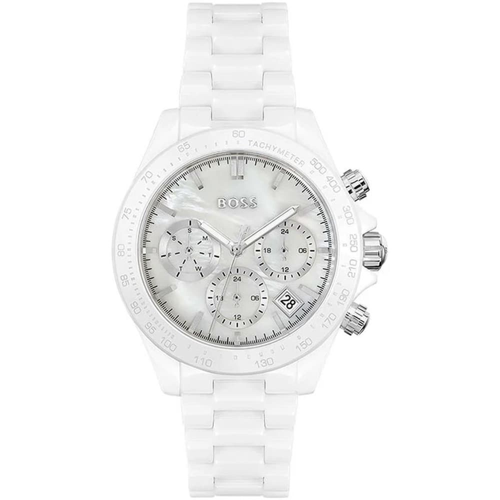 Hugo Boss Montre Boss Collection Novia Ceramic en Céramique Blanc
