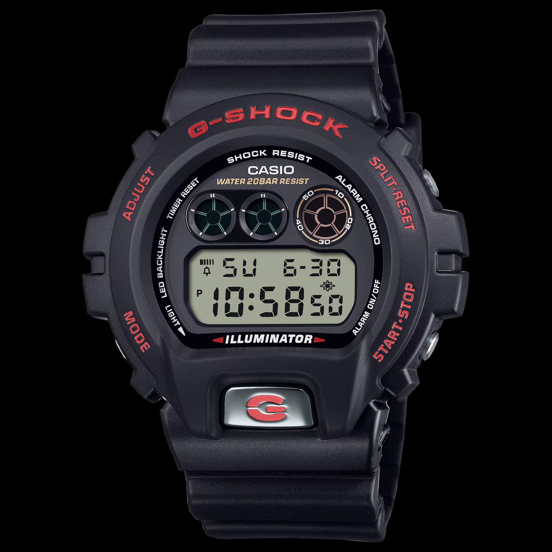 Casio Classic Série 6900 — cadran noir