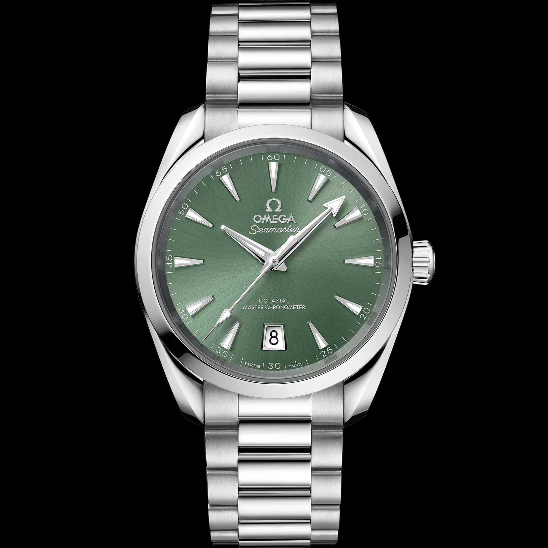 Omega Seamaster 38 mm, acier sur acier