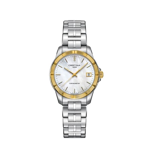 Certina Montre Certina DS Jubile Lady Quartz Cadran Blanc Bracelet Acier