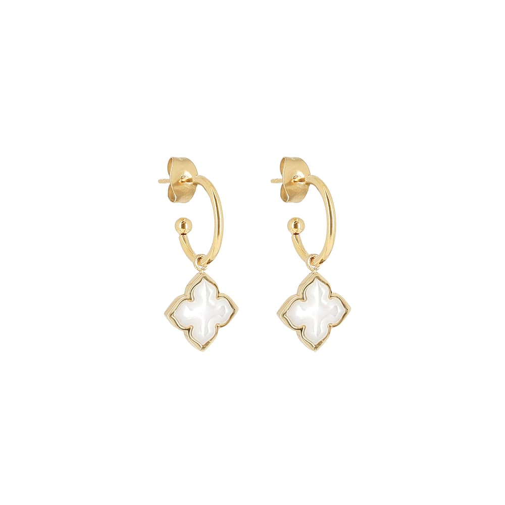 Zag Bijoux Dormeuses Femme Créoles Pampilles Doré