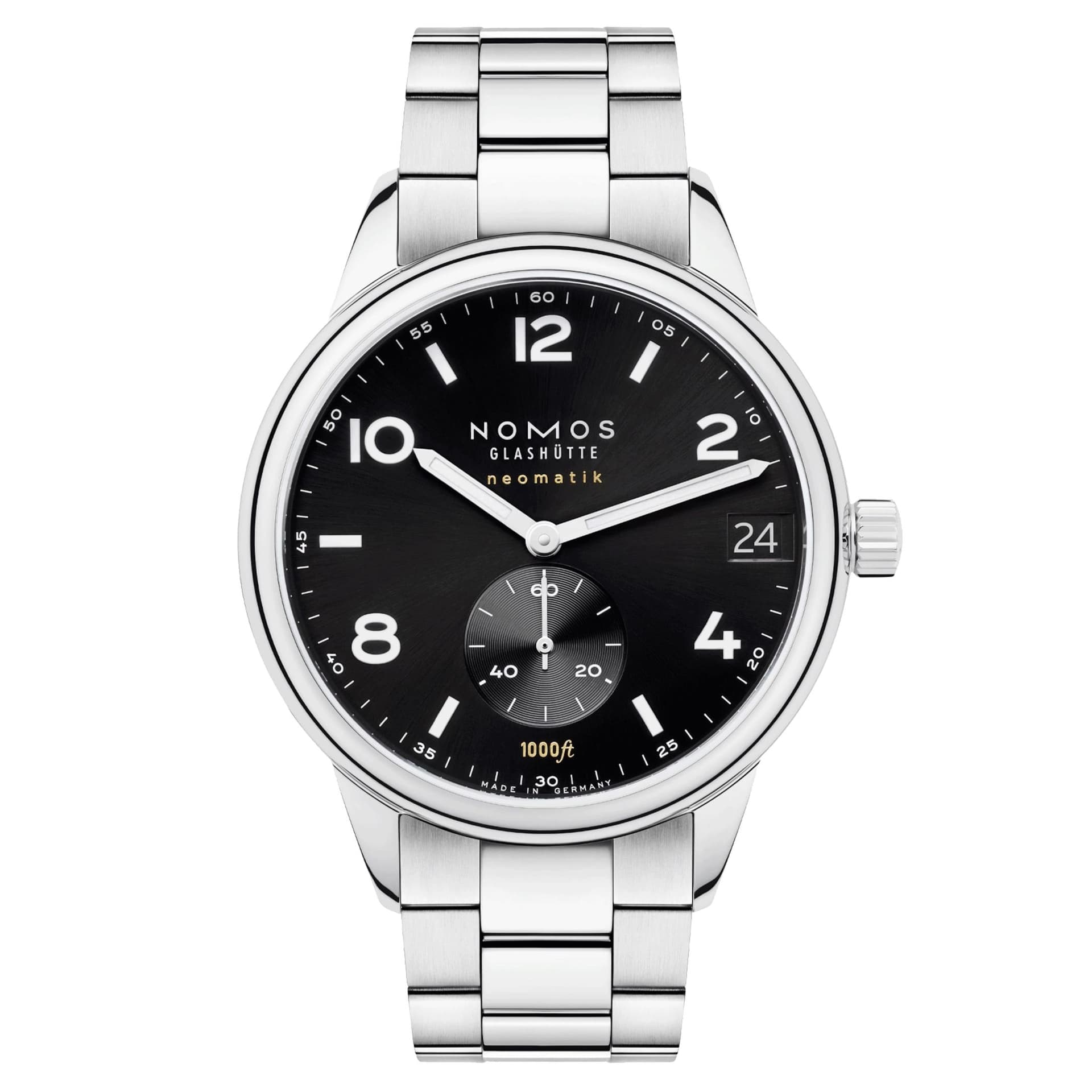 Nomos Montre NOMOS Club Sport Neomatik 42 date automatique cadran noir bracelet acier 42 mm