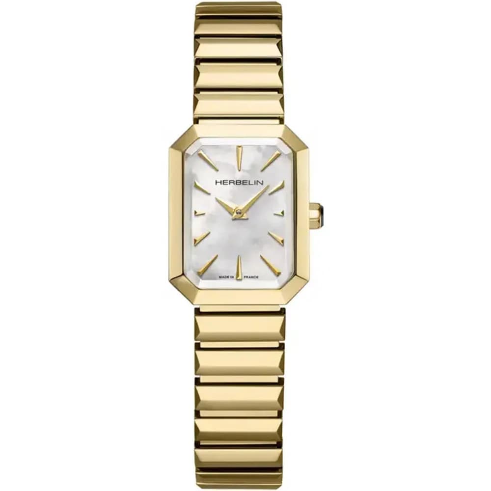 Michel Herbelin Montre Herbelin Collection Octognone en Acier et PVD Doré