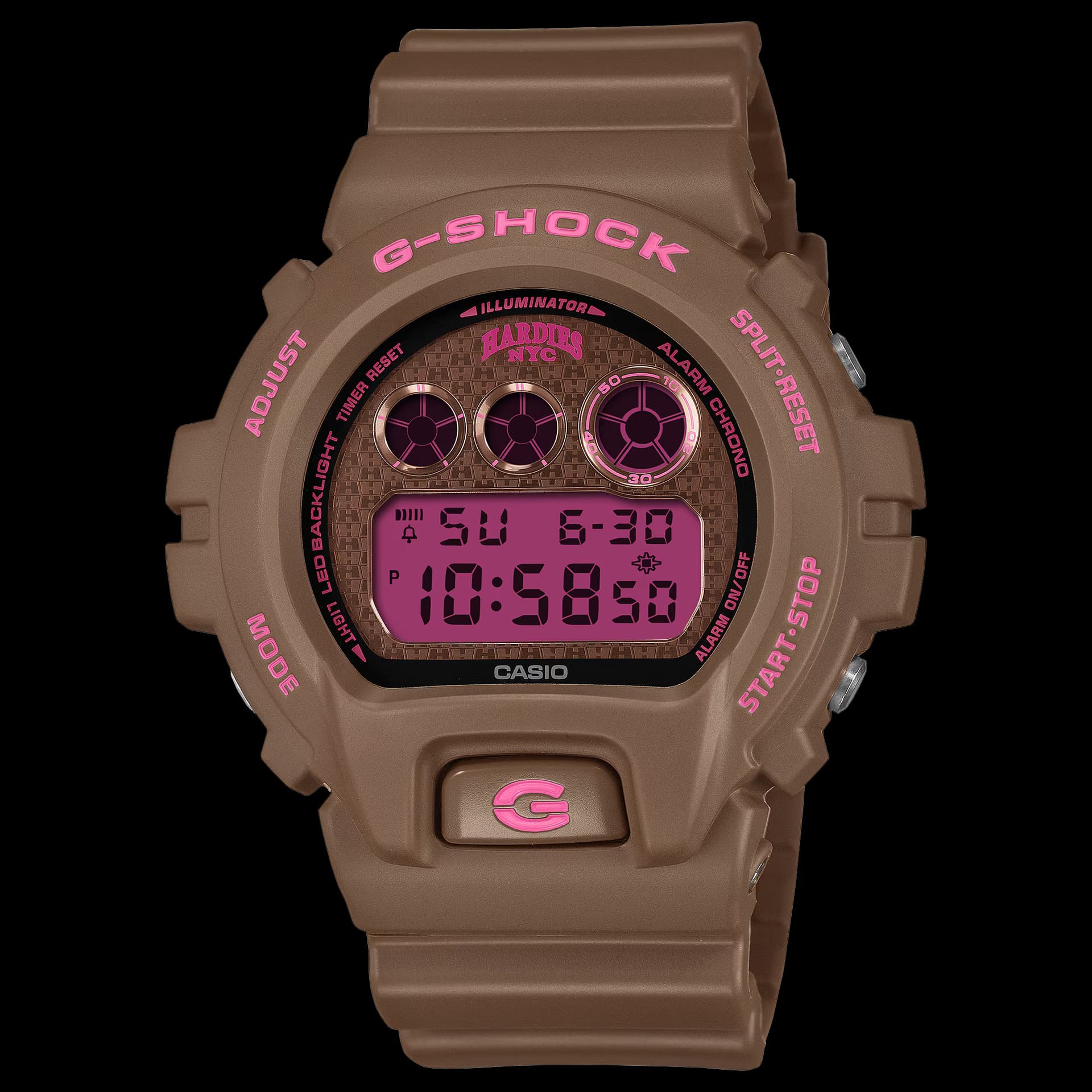 Casio G-Shock X Hardies Hardware — cadran rose