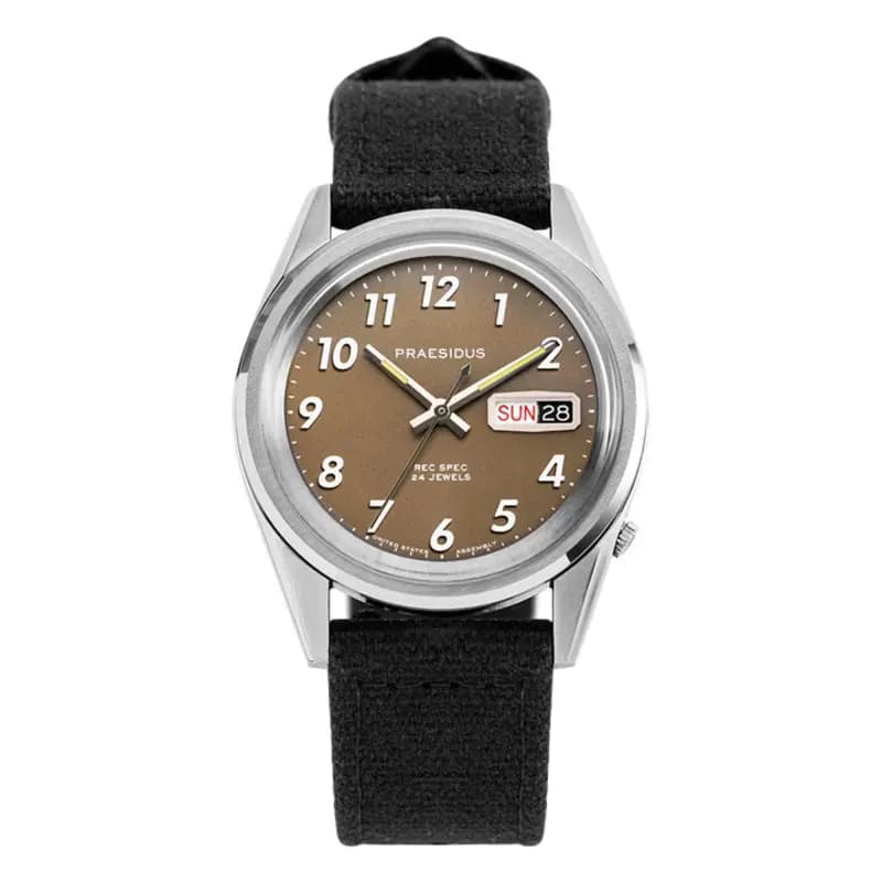 Praesidus Montre Rec Spec Khaki Brown P-38-KTW