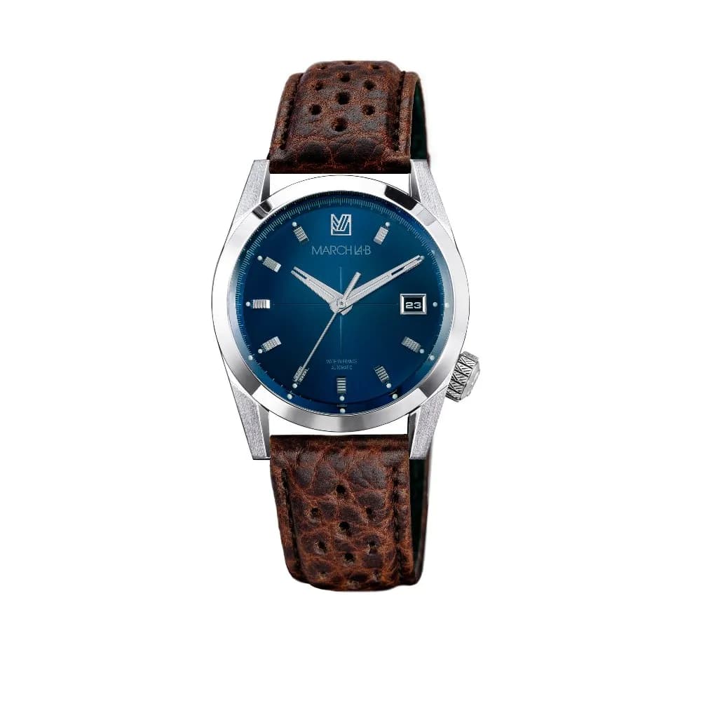 March LA.B AM89 Automatique - Ocean - Bison Sauvage Marron