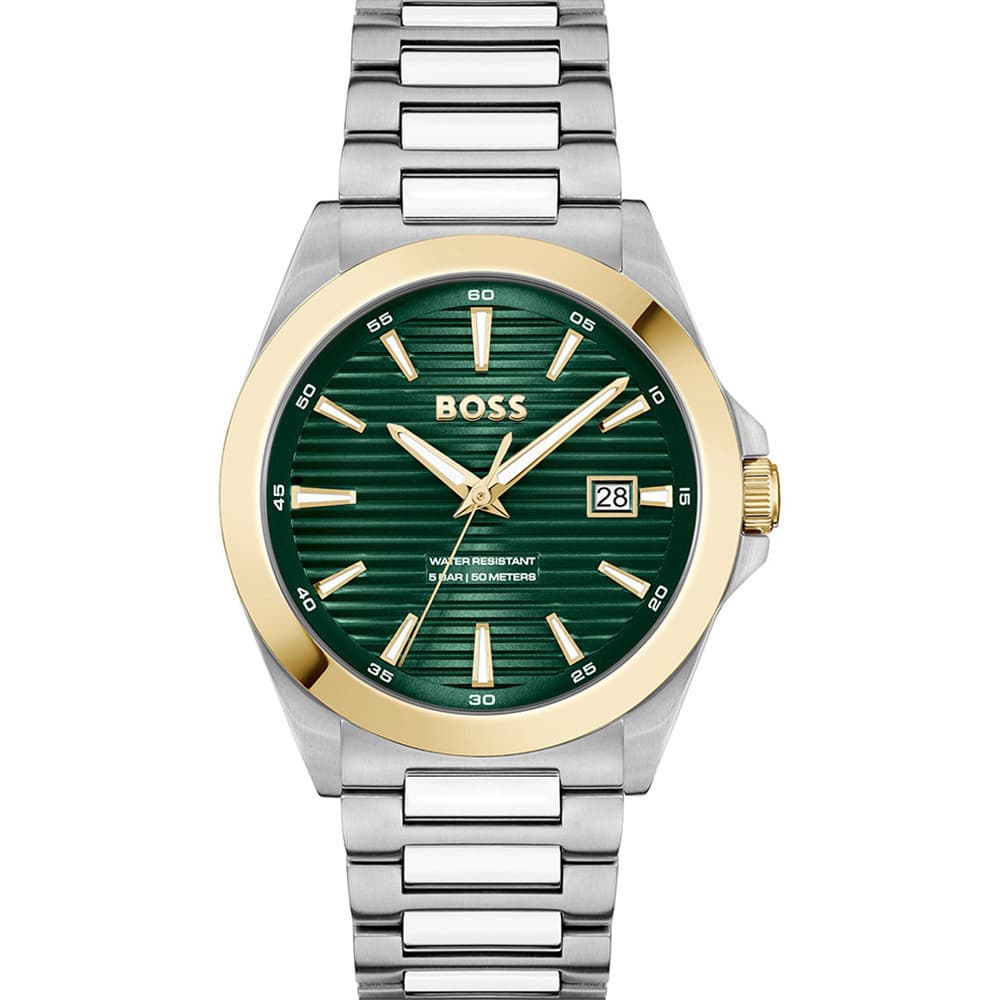 Hugo Boss Montre Boss Collection Strike en Acier Argenté