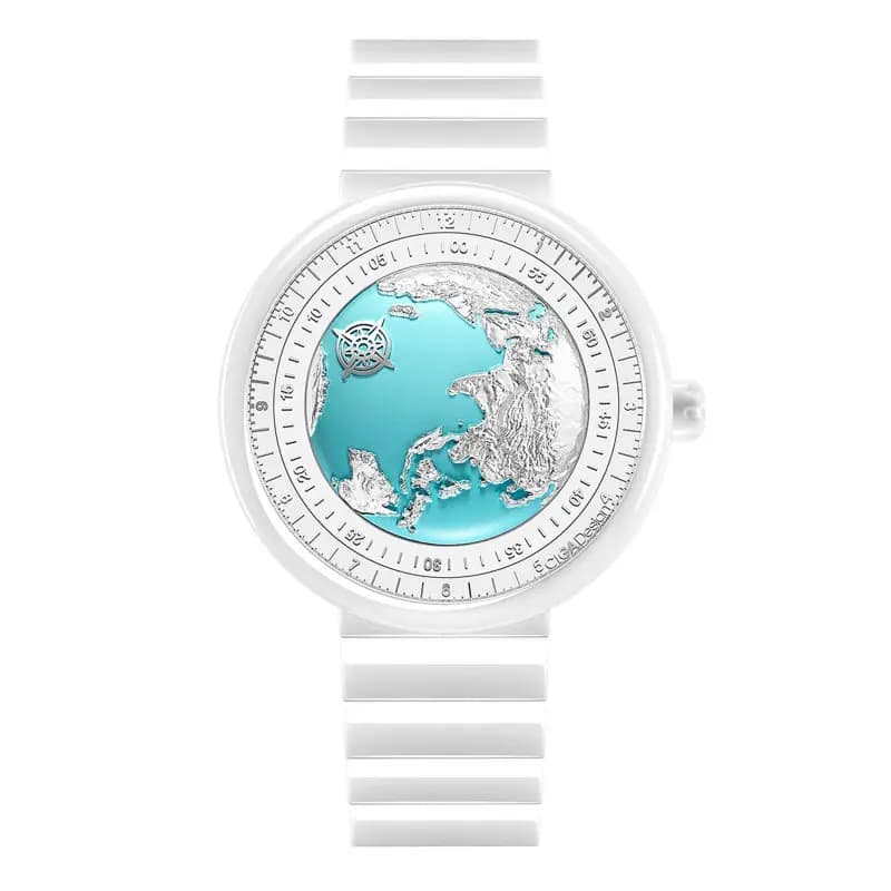 Ciga Design Montre Série U Blue Planet Ice Age U032-WU01-W5W7W