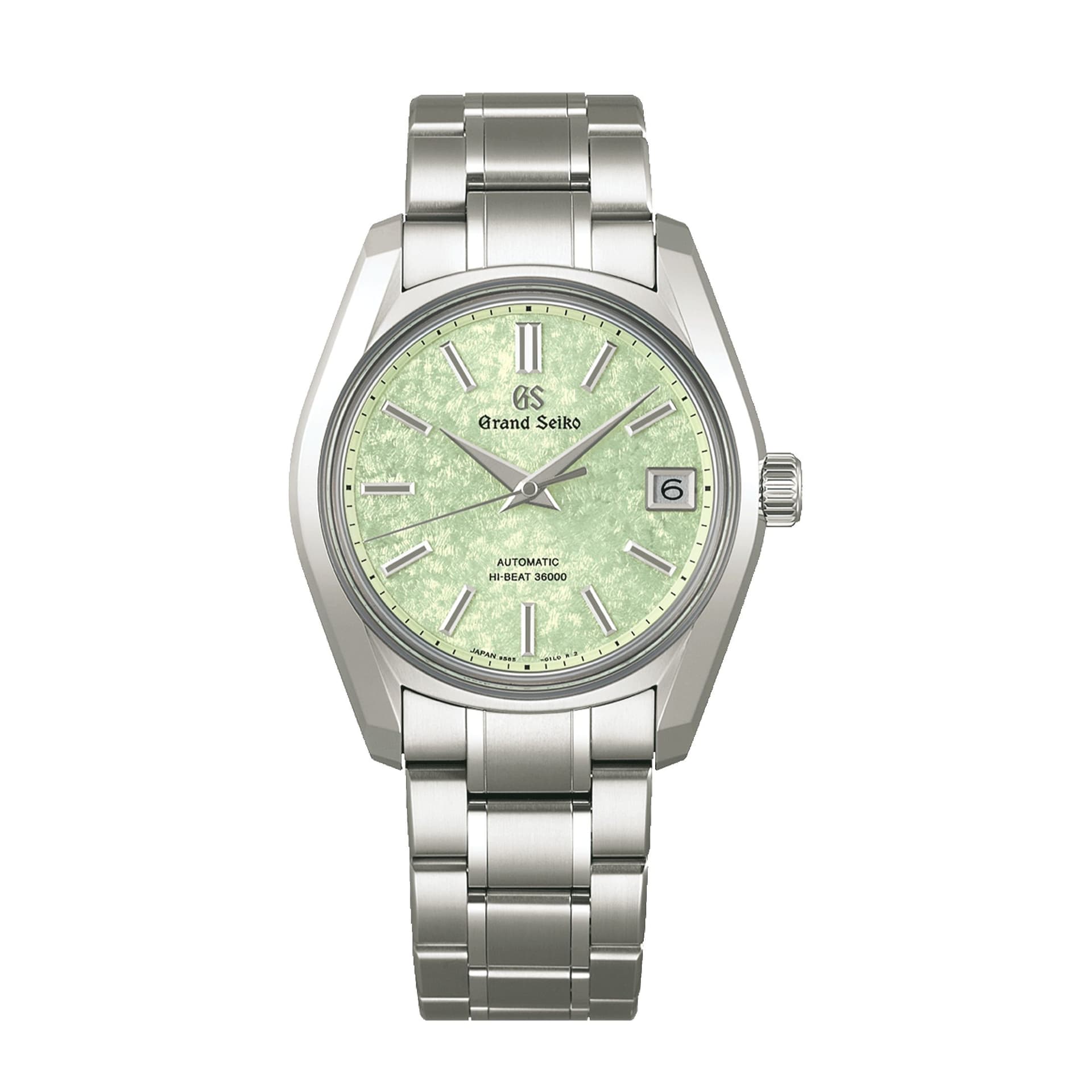 Grand Seiko Montre Grand Seiko Heritage 62GS "Sakura-Wakaba" Hi-Beat 36 000 cadran vert bracelet titane 38 mm